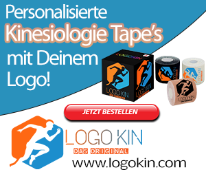 Kinesiologie Tape mit Deinem Logo! Nur bei LogoKin.com